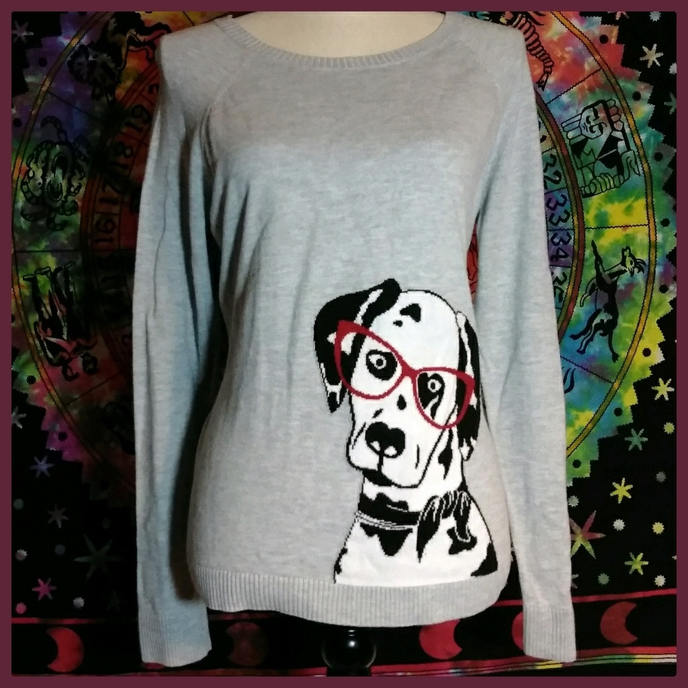 Talbots Dalmatian Sweater
